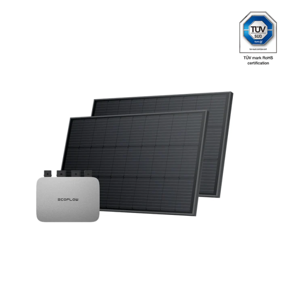 Kit de panneaux solaires EcoFlow 400W avec PowerHub et certification TÜV – alimentation autonome